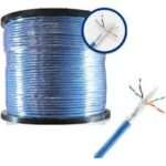 Cable Utp Cat6A 23Awg Riser Cmr Azul Bobina 305Mt