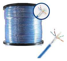Cable Utp Cat6A 23Awg Riser Cmr Azul Bobina 305Mt