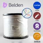 Belden 10GXS12 Cable UTP Categoría 6A U/UTP Riser-CMR blanco 305 m (1,000 ft) Reel-in-Box