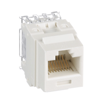 Panduit NK688MIW Jack Keystone / Cat 6 Clase E / Terminación 110 / RJ45 / 1 Puerto / Blanco Mate