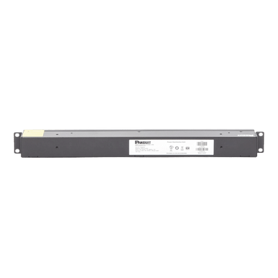 Panduit P12B01M PDU Básico para Rack / 12 Contactos NEMA 5-20R / Entrada NEMA 5-15P / 15A / 120 Vca / Montaje Horizontal 1U / 19 in