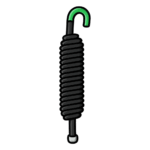 Resorte VERDE para Barreras Vehiculares Hikvision DS-TMG520