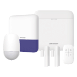 (AX PRO) KIT de Alarma AX PRO con GSM (3G/4G) / Incluye: 1 Hub con bateria de respaldo / 1 Sensores PIR / 2 Contactos Magnéticos / 1 Control Remoto / 1 Sirena Inalambrica Exterior / WiFi / Compatible con Hik-Connect P2P