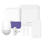(AX PRO) KIT de Alarma AX PRO / Incluye: 1 Hub con bateria de respaldo / 1 Sensores PIR / 1 Montaje Universal para PIR / 2 Contactos Magnéticos / 1 Teclado / 1 Sirena Inalambrica Exterior / WiFi / Compatible con Hik-Connect P2P