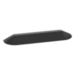 Tapa Final Para Canaleta de Piso AFR4BCBL6, Material PVC Rígido, Color Negro
