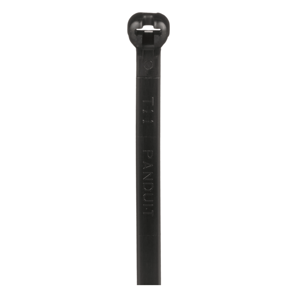 Cincho de Nylon 6.6 Dome-Top®, Con Lengüeta de Bloqueo de Acero Inoxidable, 203 mm largo x 4.7mm ancho, Color Negro, Exterior Resistente a Rayos UV, Paquete de 1000pz