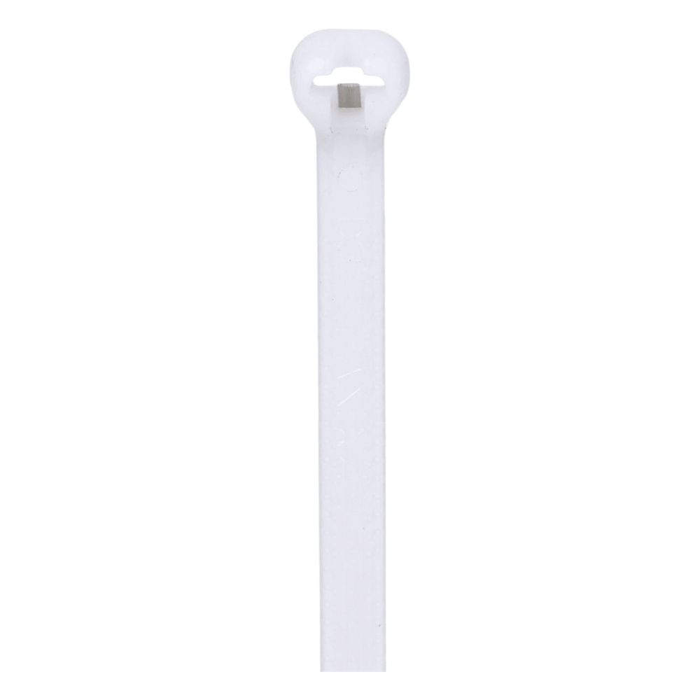 Cincho de Nylon 6.6 Dome-Top® Con Lengüeta de Bloqueo de Acero Inoxidable, 305 mm largo x 4.7mm ancho, Color Natural, Paquete de 100pz