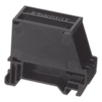 Adaptador de 1 Puerto, Para Conectores Tipo Mini-Com, Montaje en Riel Din Estándar de 35 mm (1.38 pulgadas), Color Negro