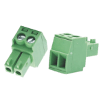 Bornera Verde Conector Macho de 3.5 mm para Paneles de Acceso, Cámaras, Múltiples Dispositivos/ 2 Tornillos