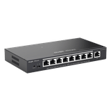 Switch Administrable 8 Puertos PoE+ 802.3af/at Gigabit, gestión gratuita desde la nube, 120w