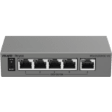 Switch Capa 2 Gestionado en la Nube / 5 Puertos Gigabit / Switching 10 Gbps / Forwarding 7.44 Mpps / Diseño sin Ventilador / Protección 6 kV / Modo CCTV de un Clic / 32 VLANs / Gabinete Metálico / Ruijie Cloud