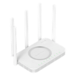 Router ONU GPON/EPON Wi-Fi 6 / 3000 Mbps (2.4 GHz + 5 GHz) / Puerto PON SC/UPC / 4 Puertos Gigabit LAN/WAN / Puerto USB 2.0 / 5 Antenas Externas / Mesh / 192 Clientes