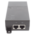 Inyector PoE estándar 30 watts, Compatible Multi-marcas, Detección Inteligente Anti Accidentes (802.3at / Gigabit)