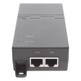 Inyector PoE estándar 30 watts, Compatible Multi-marcas, Detección Inteligente Anti Accidentes (802.3at / Gigabit)
