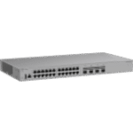 Switch Ethernet de Acceso 1000 Mbps / 24 Puertos RJ45 10/100/1000BASE-T / 4 Puertos SFP+ 1GE/2.5GE/10GE / Capacidad 128 Gbps / Enrutamiento Layer 3 / VSU / Diseño Sin Ventilador / 1 RU / Línea Cybrey