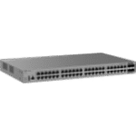 Switch de Acceso Capa 3 / 48 Puertos Gigabit PoE+ / 4 Puertos SFP 2.5GE Uplink / 116 Gbps / 86.304 Mpps / PoE 370W / VSU / Protección contra Sobretensiones 10 kV / Ventiladores Redundantes / Línea Cybrey