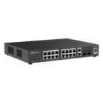 Switch L2 Administrable PoE con 16 puertos Gigabit PoE 802.3af/at + 2 SFP para fibra 1Gb, gestión gratuita desde la nube, 240w