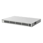 Switch Administrable PoE Capa 2+ Plus, con 48 puertos Gigabit PoE 802.3af/at + 4 SFP+ para fibra 10Gb, gestión gratuita desde la nube, 370w