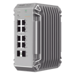 Switch Industrial PoE, Ideal para temperaturas Extremas y protección contra descargas, 8 puertos Gigabit PoE 802.3af/at + 2 SFP para fibra 1Gb, gestión gratuita desde la nube, 125w
