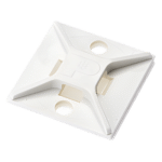 Panduit ABM2S-A-C Base Adhesiva para Cinchos / 4 Vías / 25.4 mm x 25.4 mm (1in x 1in) / Interior / ABS Blanco
