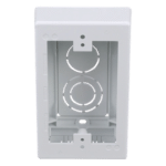 Panduit JBX3510WH-A Caja de Pared Superficial / 5 x 3.26 x 1.62 in / PVC Auto-extinguible UL94-V0 / 3 Entradas de Tubería