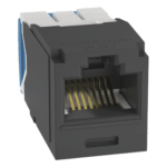 Panduit CJ6X88TGBL Jack RJ45 / Cat 6A / UTP / 8P8C / Tool-Free / 22-26 AWG / -10°C a 65°C / Negro