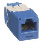 Panduit CJ6X88TGBU Conector Jack RJ45 / Cat 6A / Mini-Com TG / Sin Herramienta Impacto / 10GBase-T / 150m (492 pies) / Azul
