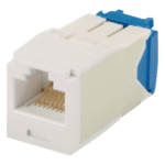 Panduit CJ6X88TGWH Conector Jack RJ45 / Categoría 6A / 10GBase-T / Sin Herramienta de Impacto / 100W PoE / Color Blanco