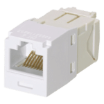 Panduit CJ688TGWH Conector Jack RJ45 / Categoría 6 / 8 Posiciones 8 Cables / Estilo TG / Sin Herramienta Impacto / Color Blanco