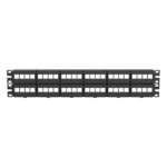 Panduit NKFP48Y Panel de Parcheo Modular / 48 Puertos / 2UR / 19' Ancho / Acero Inoxidable y ABS / ROHS