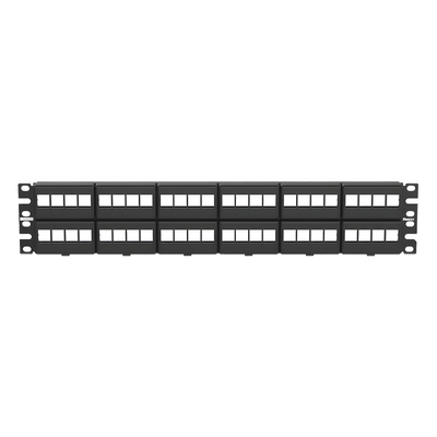 Panduit NKFP48Y Panel de Parcheo Modular / 48 Puertos / 2UR / 19' Ancho / Acero Inoxidable y ABS / ROHS