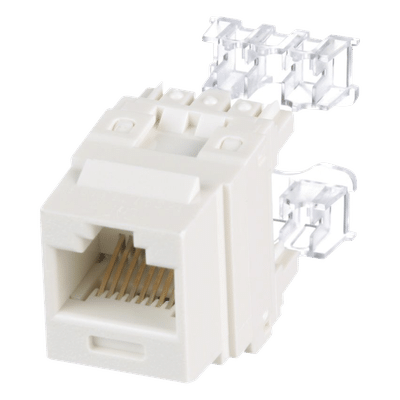 Panduit NK688MIW Jack Keystone / Cat 6 Clase E / Terminación 110 / RJ45 / 1 Puerto / Blanco Mate