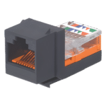 Panduit NK5E88MBLY Módulo Jack Keystone / Categoría 5e / 8P8C RJ45 / Terminación Leadframe / T568A/B / UTP / Negro