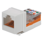Panduit NK5E88MEIY Módulo Jack Keystone / Cat 5e Clase D / Leadframe / RJ45 / 1 Puerto / Marfil