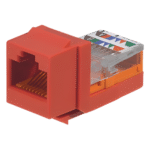Panduit NK5E88MRDY Módulo Jack Keystone / Cat 5e / Leadframe / RJ45 UTP / Gigabit / PoE / T568A/B