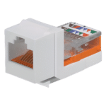 Panduit NK5E88MWHY Módulo Jack Keystone / Categoría 5e / Clase D / RJ45 Leadframe / UTP / T568A/T568B / Blanco