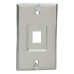 Panduit KWPY Placa de Pared Vertical / Acero Inoxidable / 1 Puerto Keystone / 2.75 x 4.5 pulg. / RoHS