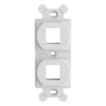 Panduit NK2106MFWH Marco de Módulo NetKey / 2 Puertos Keystone / NEMA 106 / Blanco / ABS / RoHS