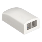 Panduit NK2BXIW-A Caja de Montaje Superficial / 2 Puertos Keystone / Blanco Mate / ABS / 49.53 x 28.6 x 92.7 mm