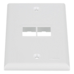 Panduit NK2FNWH Placa de Pared Keystone / 2 Puertos / Montaje Vertical / ABS / 69.8 x 114.3 mm / Blanca