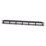 Panduit NKPP24FMY Panel de Parcheo Modular / 24 Puertos / 1UR / 19" / Acero Inoxidable / Numerado / Sin Conectores