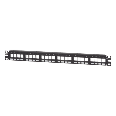 Panduit NKPP24FMY Panel de Parcheo Modular / 24 Puertos / 1UR / 19" / Acero Inoxidable / Numerado / Sin Conectores