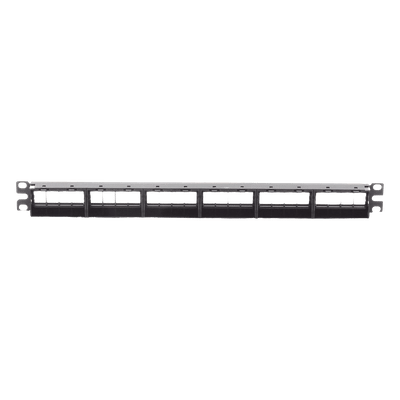 Panduit NKPP24FMY Panel de Parcheo Modular / 24 Puertos / 1UR / 19" / Acero Inoxidable / Numerado / Sin Conectores
