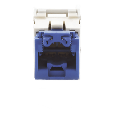 Panduit CJ6X88TGWH Conector Jack RJ45 / Categoría 6A / 10GBase-T / Sin Herramienta de Impacto / 100W PoE / Color Blanco