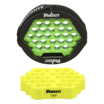 Panduit CBOT24K Herramienta de Organización de Cables / Cubierta Gancho y Bucle / 2 Organizadores / 4.6-7.9 mm / 0.18-0.31 in