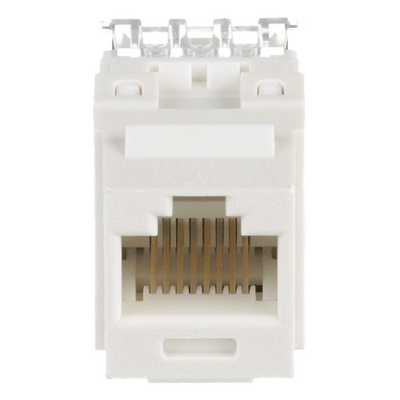 Panduit NK688MIW Jack Keystone / Cat 6 Clase E / Terminación 110 / RJ45 / 1 Puerto / Blanco Mate